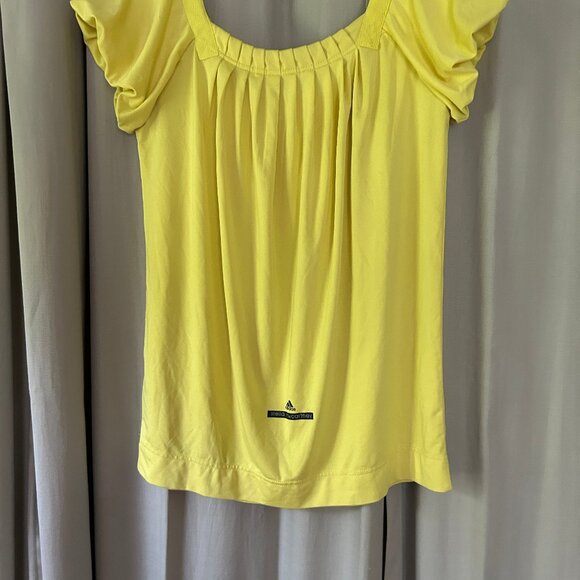 Adidas by Stella McCartney Yellow Puff Sleeve Tennis Top - Picture 4 of 5
